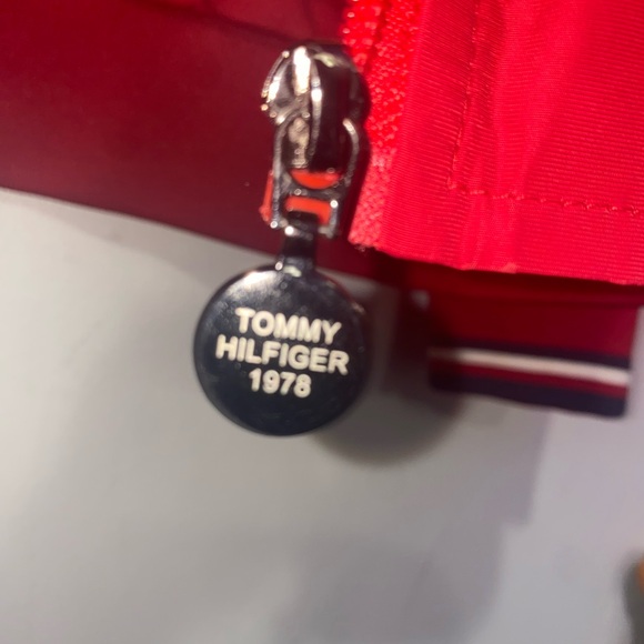 Authentic Tommy Hilfiger Red Bomber Jacket XXL - Excellent Condition - Picture 6 of 10